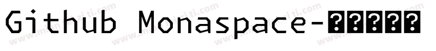 Github Monaspace字体转换